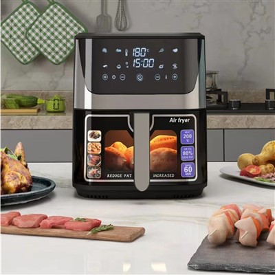 Paparan Digital Penggoreng Udara 10L Keluli Tahan Karat Elektrik Dalam Untuk Penggoreng Udara Dalam Elektrik Tanpa Minyak Masak Rumah